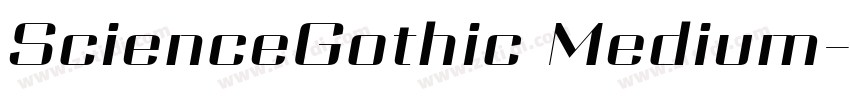 ScienceGothic Medium字体转换